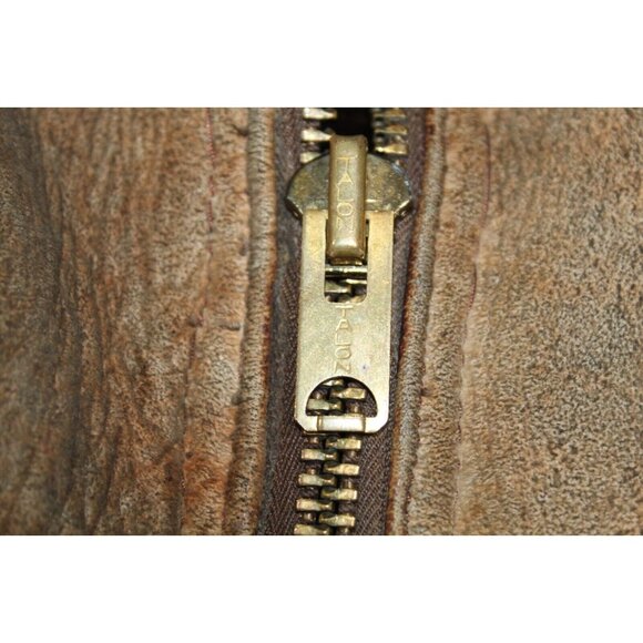 Vintage Brown Sheepskin Western Marlboro Man Shearling Fur Jacket Coat Men's 46 - Picture 5 of 14